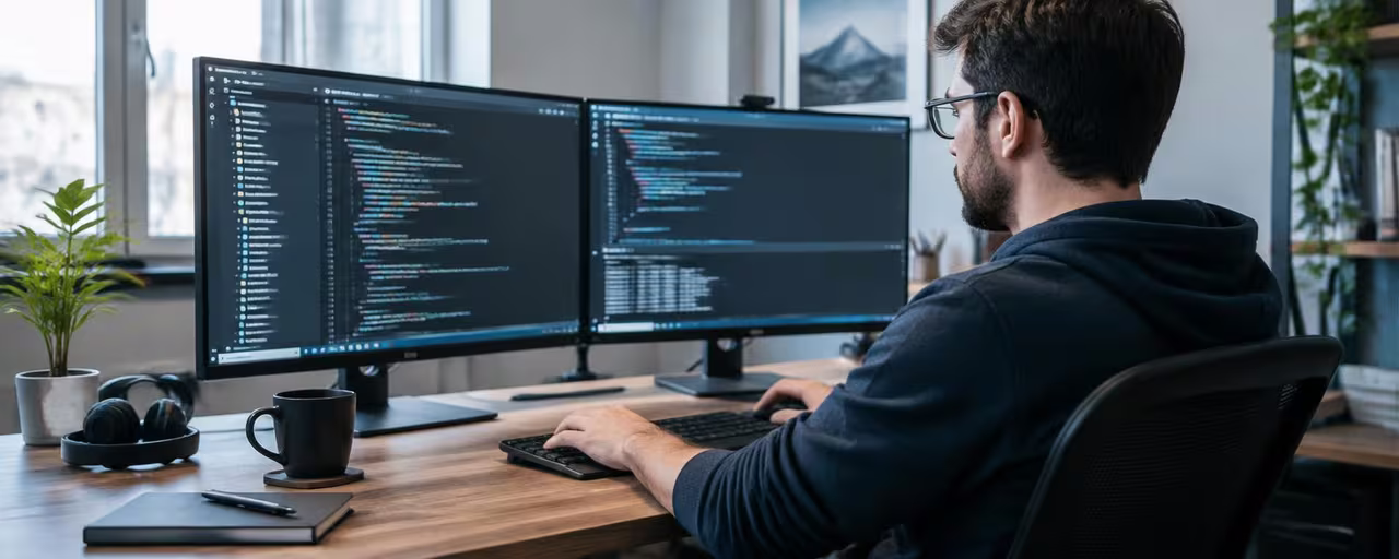 Programiranje na računalu s dva monitora